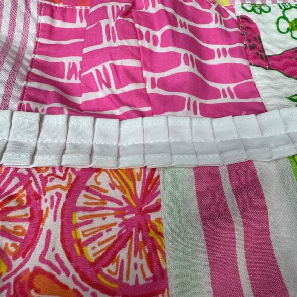 Lilly Pulitzer Bowen Buy Local Fruit Patchwork Strapless Dress 8 - Picture 7 of 13